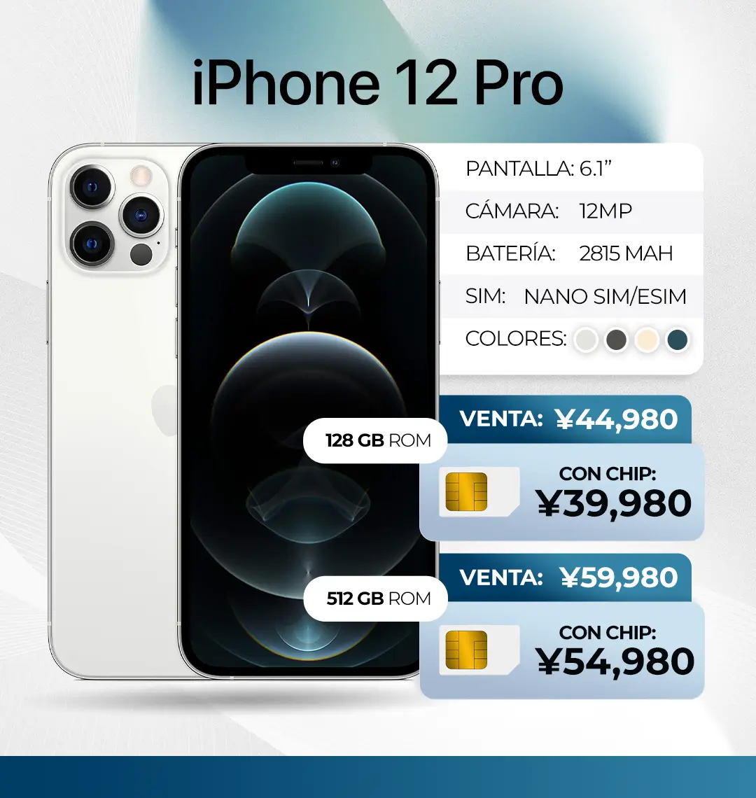 14 iPhone 12 PRO CHIP ES
