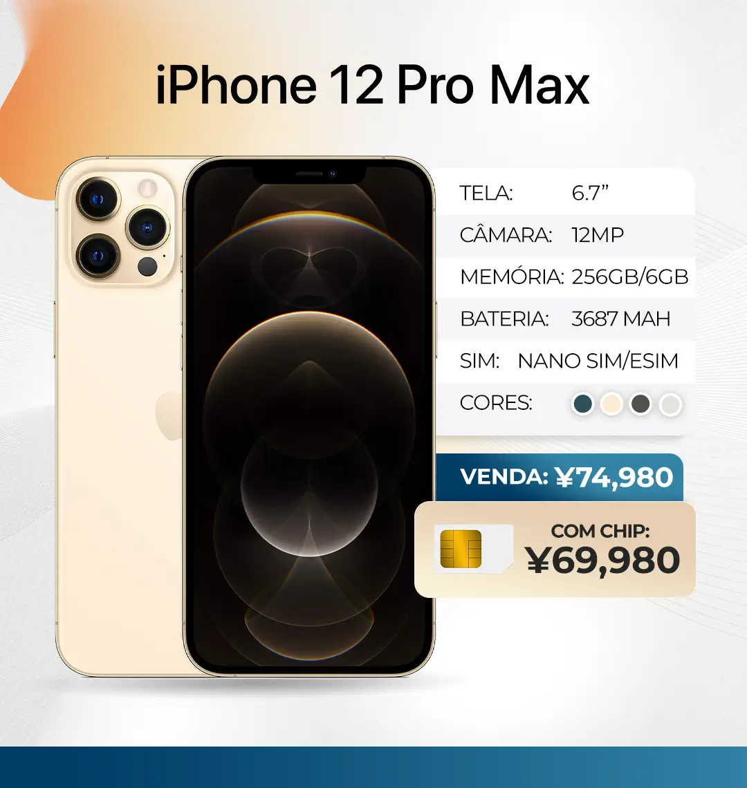 iPhone 12PROMAX CHIP POR