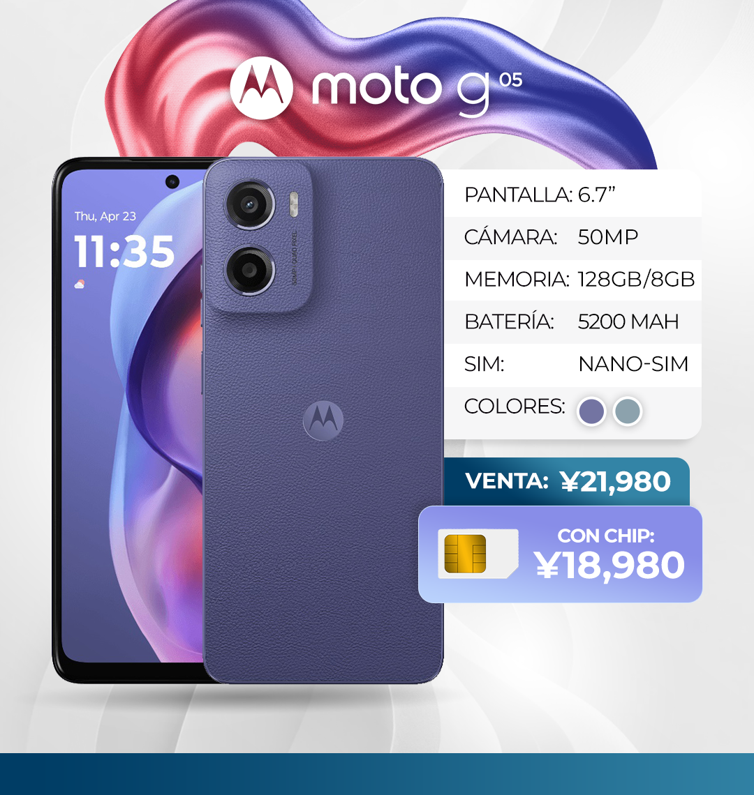 MOTOROLA g05 2 ES Mayo26