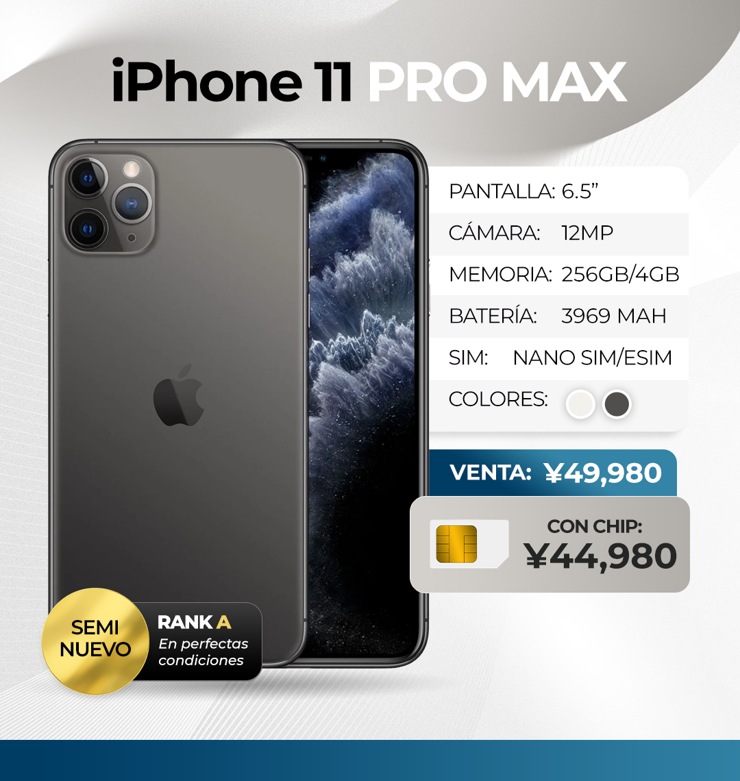 iPhone 11PRO MAX VENTA ES Mayo26
