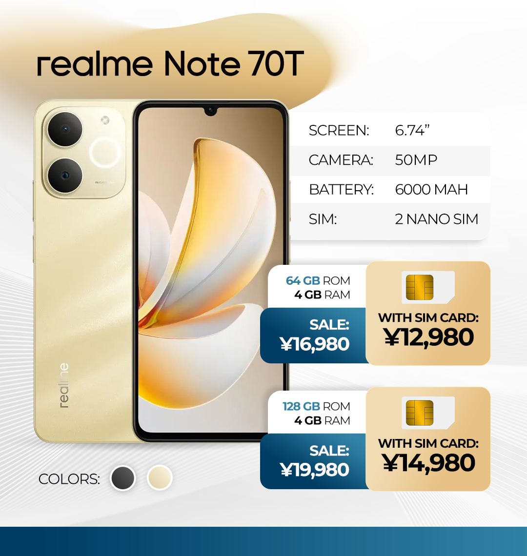 REALME NOTE 70T ING Mayo26