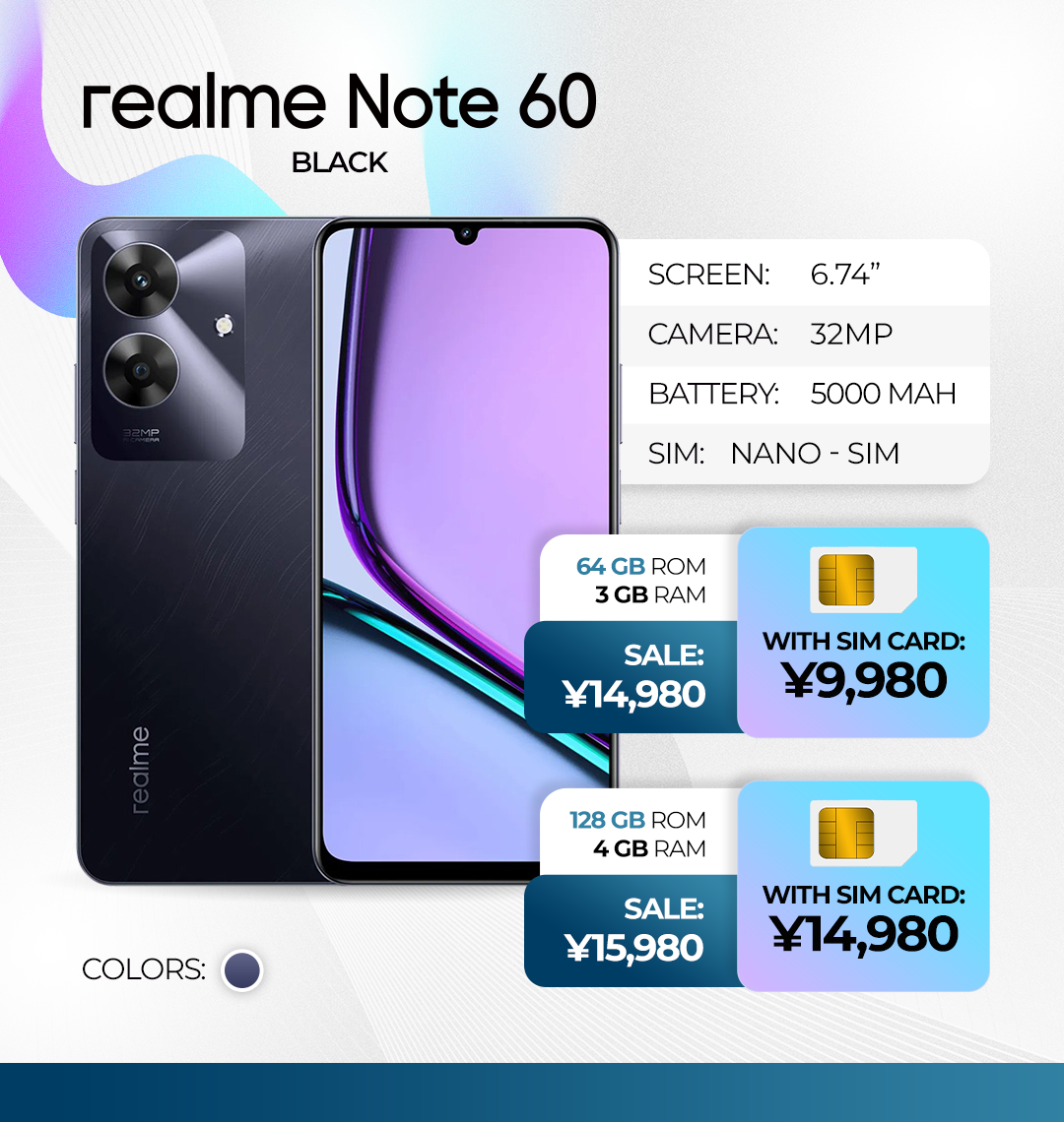 Realme NOTE60 ING Mayo26