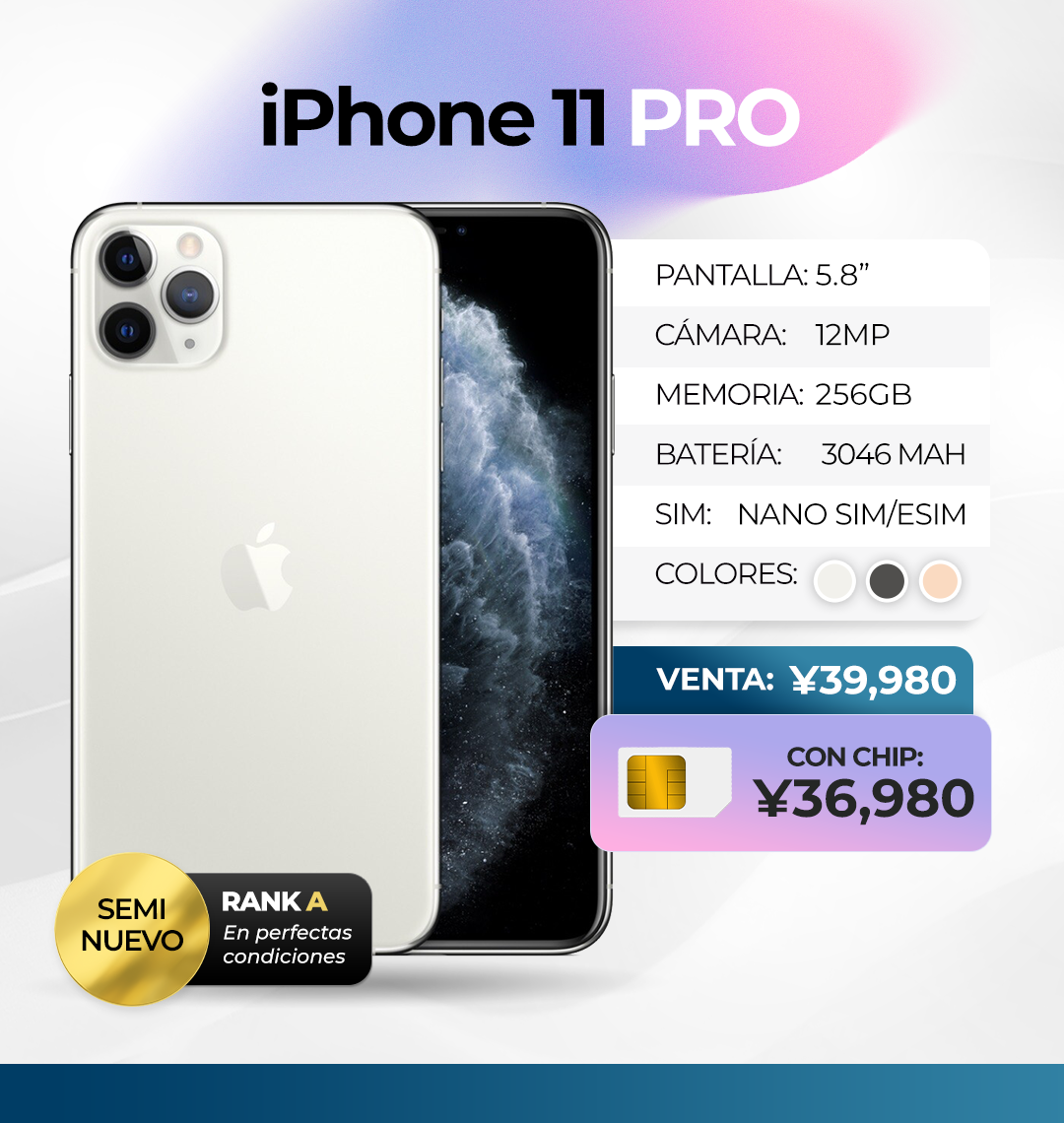 iPhone 11PRO VENTA ES Mayo26 B