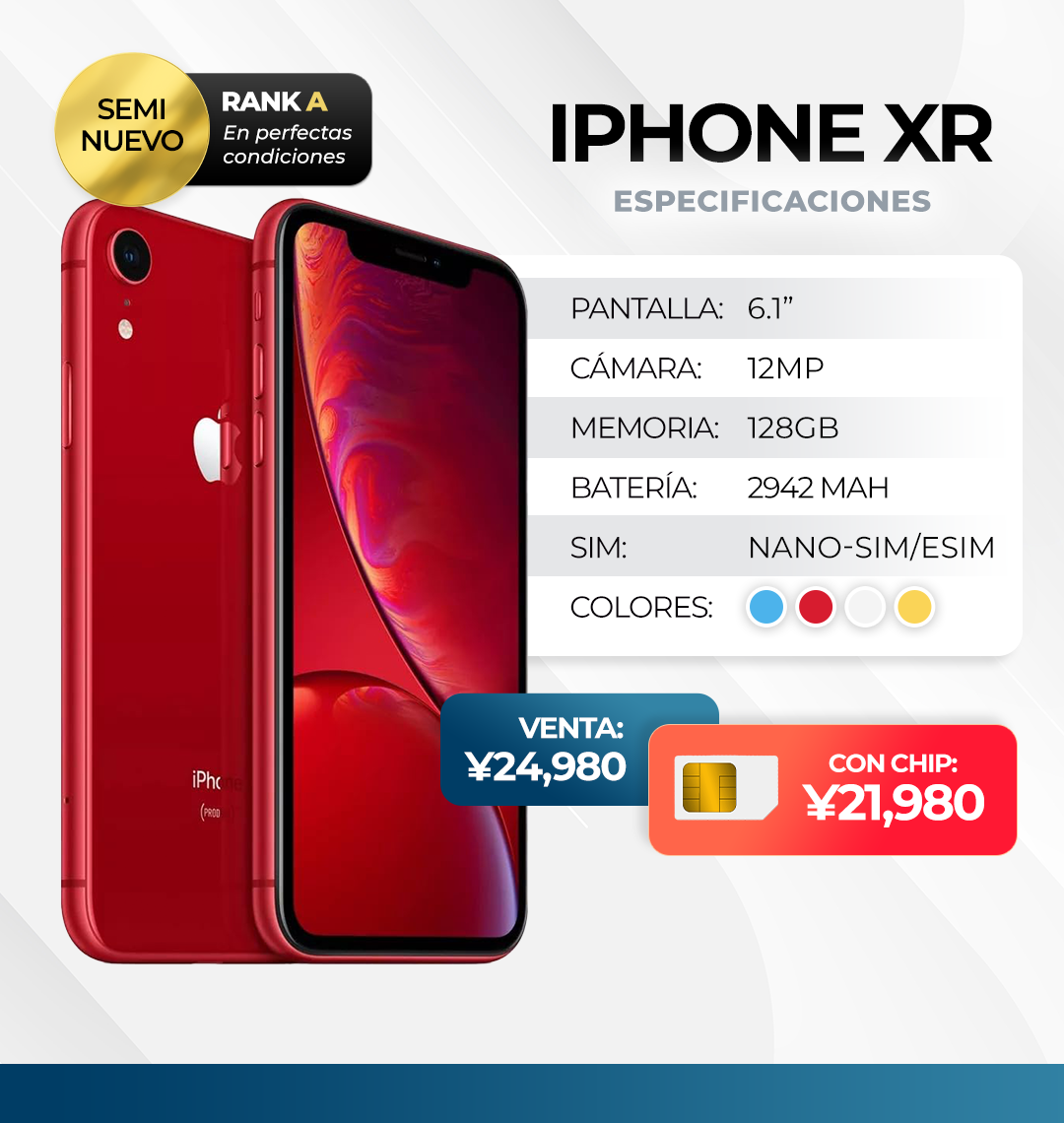 iPhone XR 64GB ES Mayo26 B