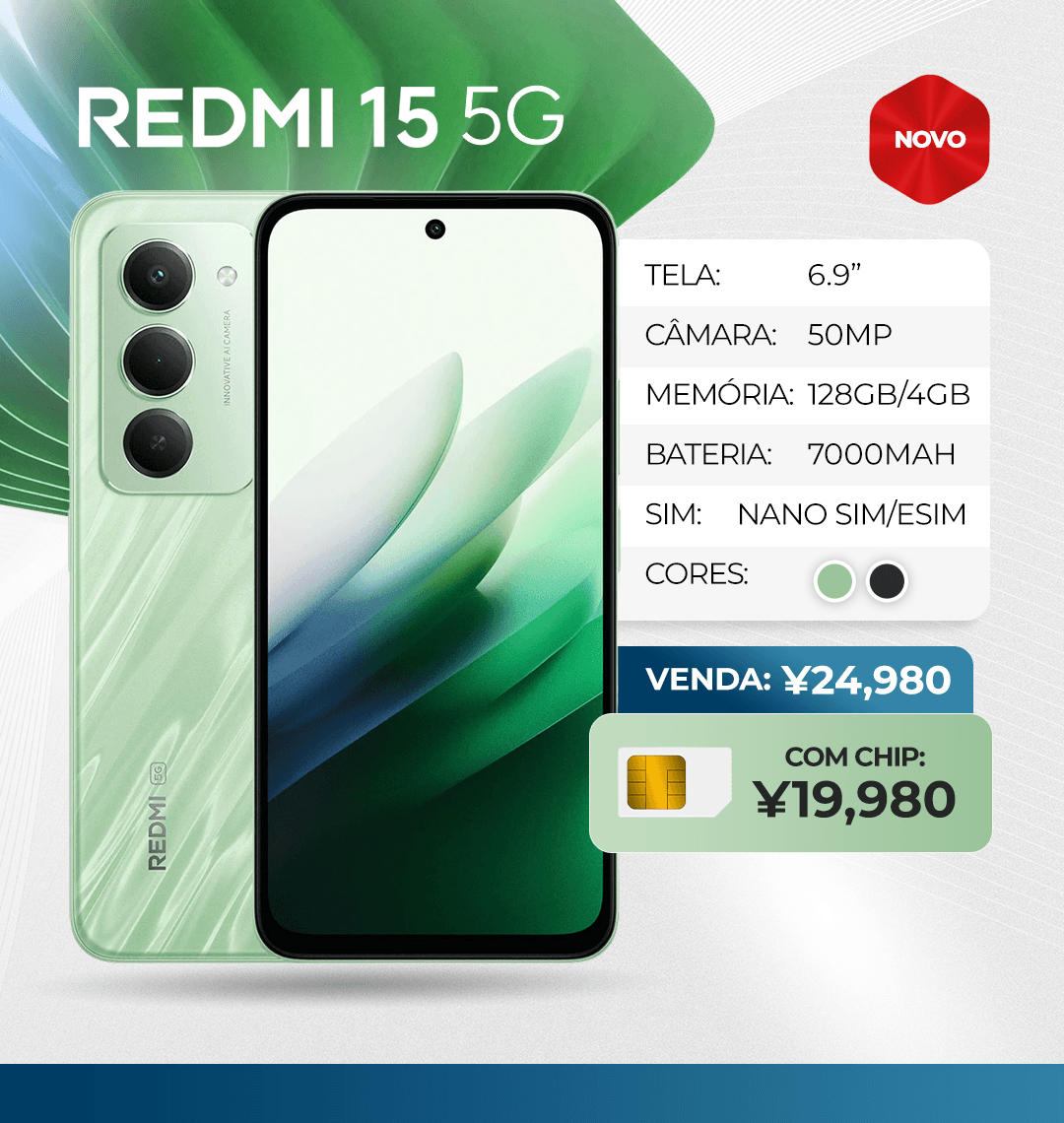 XIAOMI REDMI 15 5G CHIP Juni26 POR